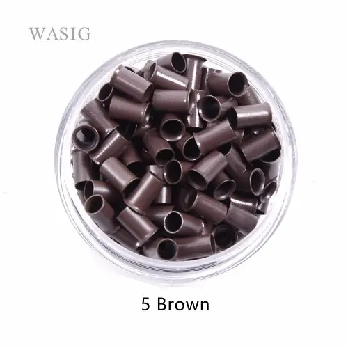 Image de 1000 Pièces de Micro Tubes Cuivre pour Extensions de Cheveux