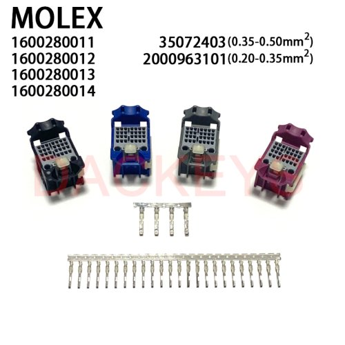 Bild von Molex 32-Wege Stak50H Hybrid Buchsenstecker Set
