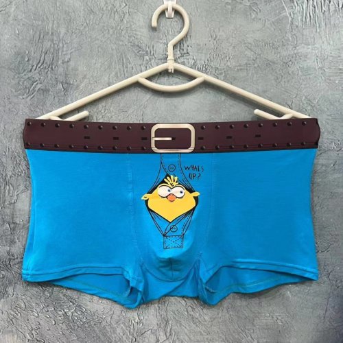 Afbeelding van Mode Herenondergoed Nieuwigheid Cartoon Modale Herenonderbroeken Grappige herenboxershorts Ademende zachte printboxers Man