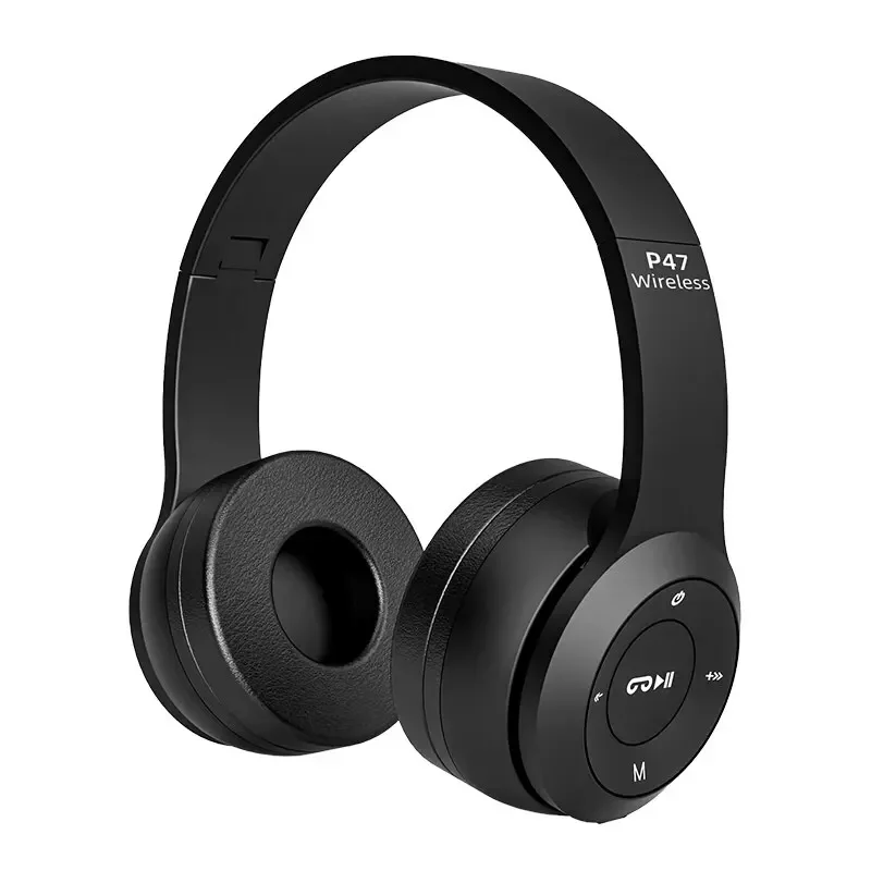 Immagine di Auricolare Stereo P47 Bluetooth 5.0 Flessibile e Sportivo con Design Pieghevole – Compatibile con iPhone, Samsung, PC e Dispositivi per Giochi
