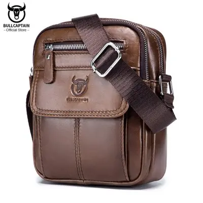 Image de Sac Bandoulière Homme en Cuir - Élégant & Spacieux