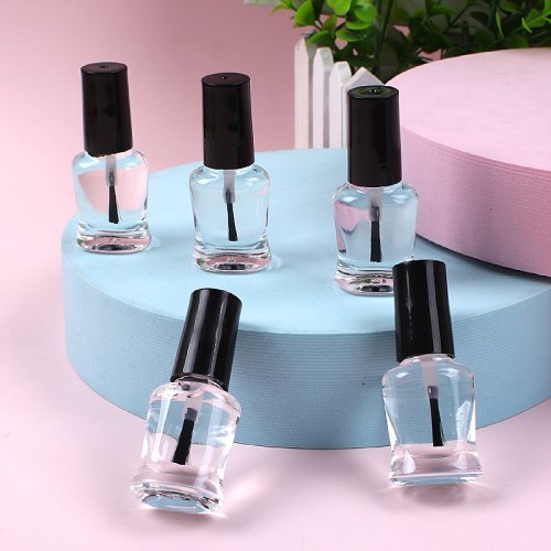Afbeelding van Natuurlijke Transparante Nagellak Topcoat met Versterkende Olie voor Langdurige en Sneldrogende Nagelart