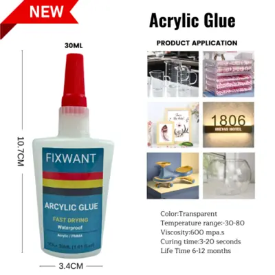 Image de Colle Acrylique Ultra-Rapide 30ml - Transparente & Puissante