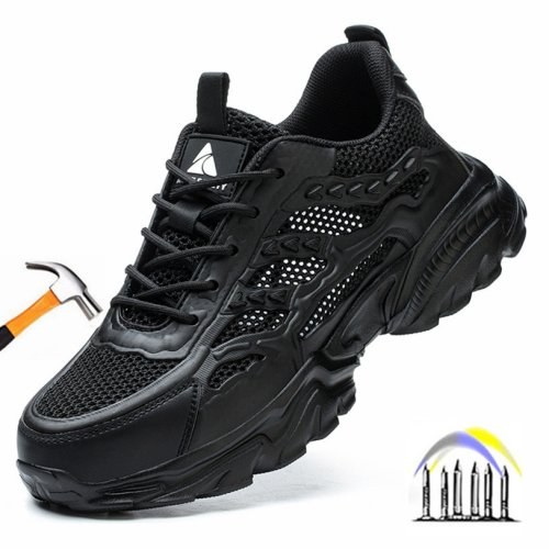 Immagine di Scarpe Antinfortunistiche Estive Traspiranti con Punta in Plastica Isolante 6KV – Scarpe da Lavoro Leggere e Comode per Uomo e Donna
