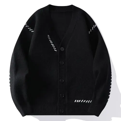 Image de Cardigan Harajuku Homme - Style Streetwear Décontracté