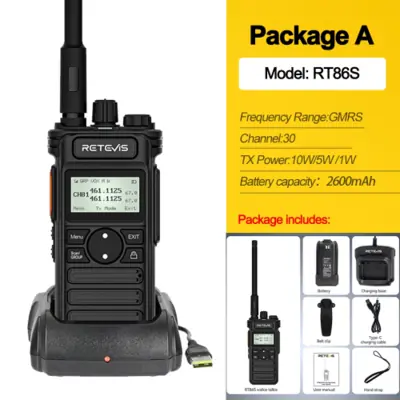 Image de Talkie-Walkie Retevis RT86S Haute Puissance, Longue Portée, VOX, 2600mAh