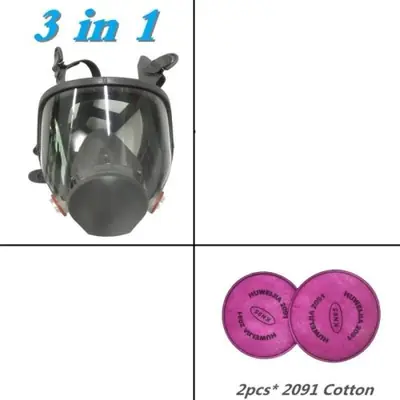 Image de Masque Respiratoire 3 en 1 - Protection Industrielle Complète