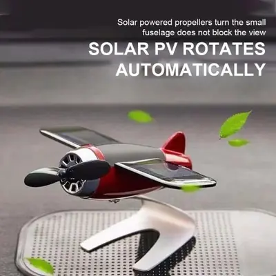 Image de Ornement Avion Solaire Créatif - Déco Voiture & Bureau