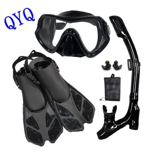 Imagen de Aletas de natación, aletas de buceo, gafas de snorkel, equipo de buceo, juego de aletas de natación para buceo, aletas para adultos subacuáticas