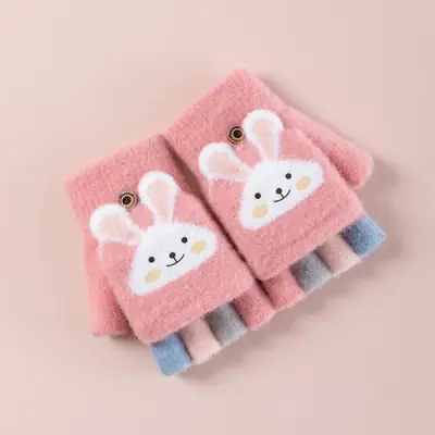 Image de Gants d'Hiver Enfants Lapin - Chauds & Pratiques