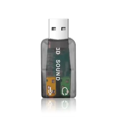 Image de Mini Carte Son USB - Adaptateur Audio 3.5mm