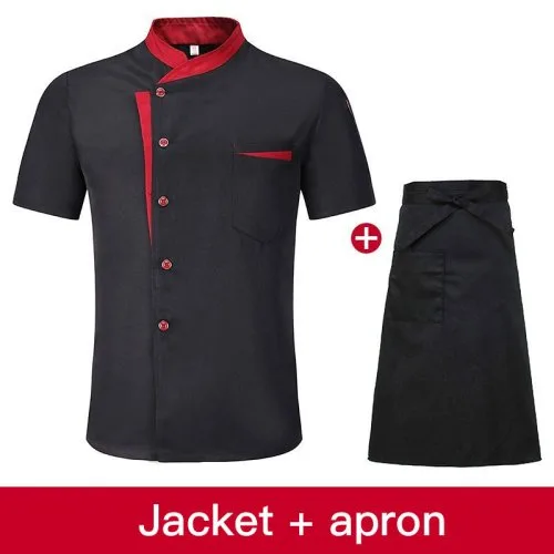 Black with apron