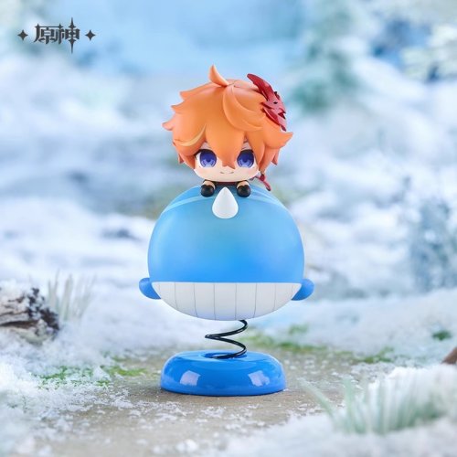Image of Handcrafted Genuine Tartaglia Cartoon Shake Whale Ornaments for Genshin Impact Cosplay DIY Accessories – Childe Model Anime Dolls Original Gift