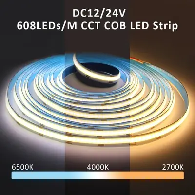Image de Bande LED CCT Flexible 608 LEDs - 2700K à 6500K
