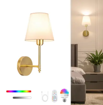 Image de Lampe Murale Sans Fil 4000mAh - 15 Couleurs & Télécommande