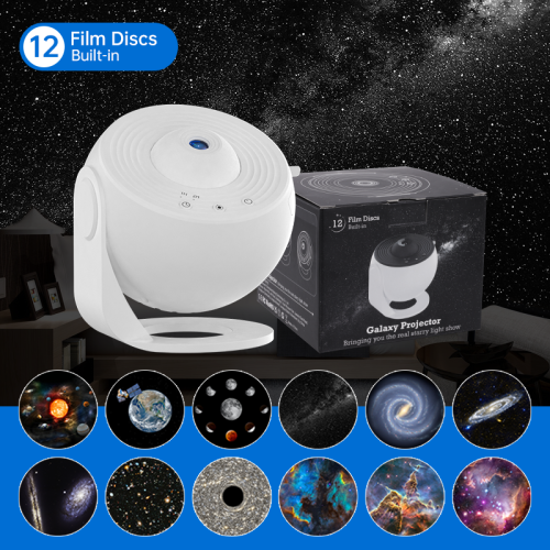 Immagine di Proiettore Galaxy con luce notturna Proiettore cielo stellato 360 °   Ruota la lampada planetaria pe...