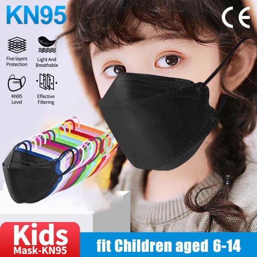 Afbeelding van mascarillas fpp2 niños CE FFP2 gezichtsmaskers Kinderen KN95 4-laags filter Beschermend masker mascarilla fpp2 homologada Kindermasker