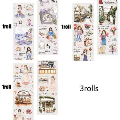 Image de Rubans décoratifs pour planificateur de vie et scrapbooking