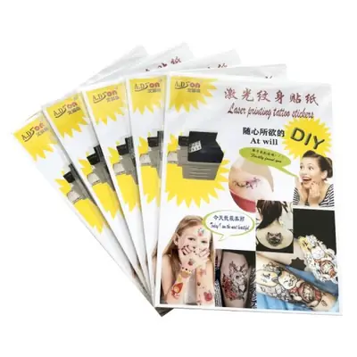 Image de Papier Transfert Eau pour Tatouages Temporaires - A4