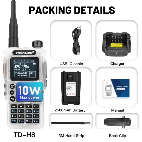 Image de Talkie-Walkie Pro TD-H8 10W - Portée Exceptionnelle