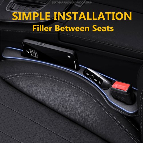 Image de Organisateur de Console Auto 2 Pièces - Rangement Pratique entre les Sièges