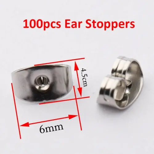 Oreja detrás acero 100pc