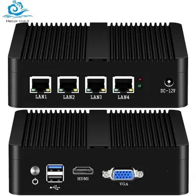 Image de Mini PC Pare-Feu Intel Celeron avec 4x NIC pour PFSense & Routeur Logiciel