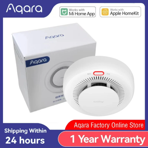 Afbeelding van Aqara Smart Rookmelder met Zigbee-Technologie: Geavanceerde Branddetectie met Geluidsalarm en Afstandsbediening voor MI Home en HomeKit