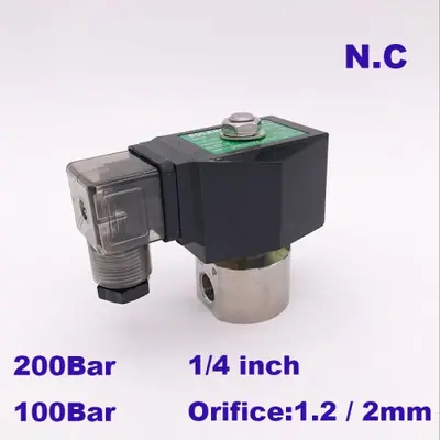 Image de Électrovanne Haute Pression 200 Bar - 12V DC pour Pompe à Eau