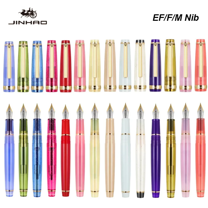 Afbeelding van Jinhao 82 Vulpen - Nieuwe Kleur, Luxe en Elegante Schrijfpennen met Extra Fijne Penpunt van 0,38 mm, Ideaal voor Kantoor, School en Briefpapier