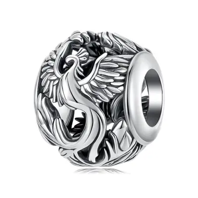 Image de Breloque Phoenix & Dragon en Argent Sterling 925