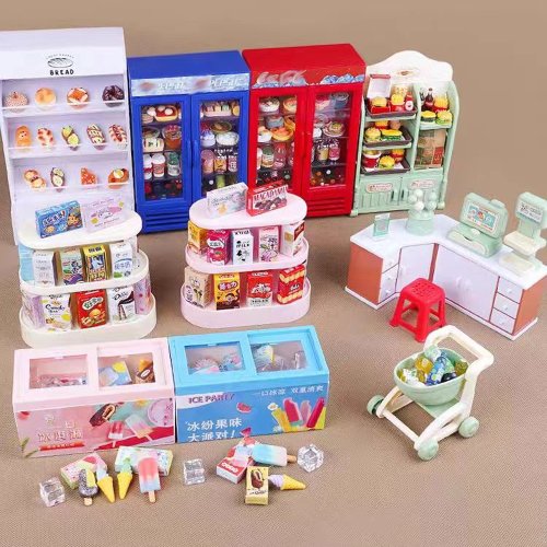 Imagen de Casa de Muñecas con Supermercado en Miniatura 1:12