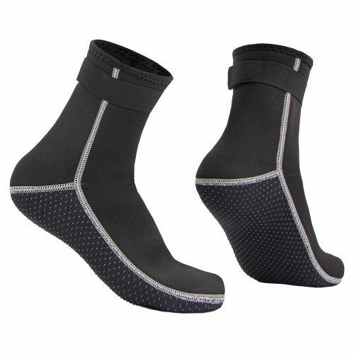 Imagen de Calcetines de agua de neopreno de 3mm, calcetín de buceo, traje de neopreno antideslizante, calzado,...