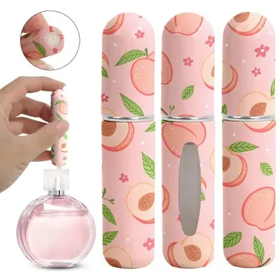 Mini Flacon Parfum Rechargeable 5ml - Design Fleur & Pendentif