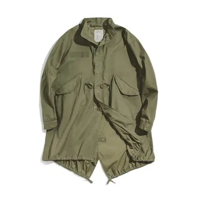 Image de Manteau Vintage M65 Homme - Vert & Chameau