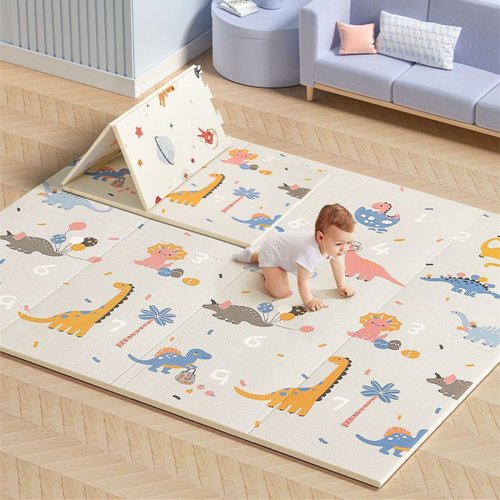 Afbeelding van Activiteitenmat voor baby Niet-giftig Outdoor Camping Opvouwbare speelmat Dubbelzijdig Cartoonpatroon Waterdicht tapijt Gemakkelijk mee te nemen
