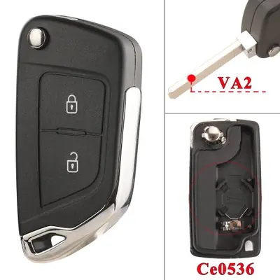 Image de Clé Voiture Modifiée à Distance pour Citroën