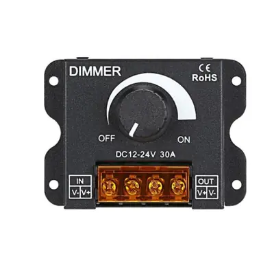 Image de Contrôleur LED PWM 30A - Réglage de luminosité facile