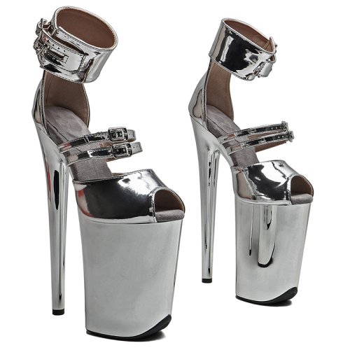 Imagen de Zapatos de Baile con Tacones Altos 23 cm - Estilo Brillante y Moderno
