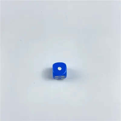 Image de Dés à Boire Acrylique Blanc - Lot de 10