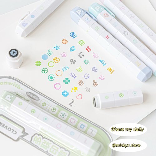 Bild von Minks Neue Ankunft – Nette To-Do-Liste Journal mit Stempelset: Kreatives Schreibwaren-Set für Kinder als Geschenk zur Schule