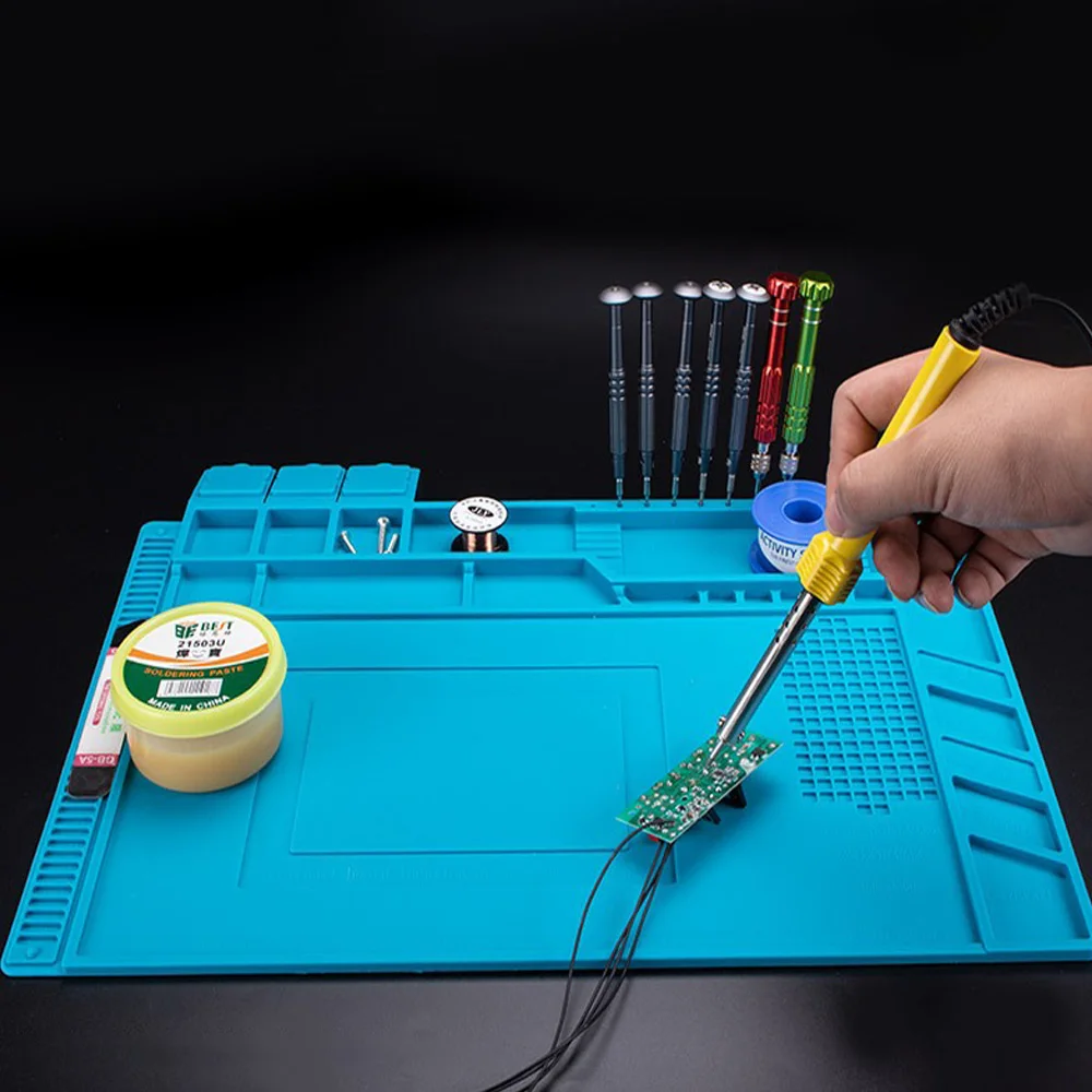 Imagen de Estera de Soldadura Anti-estática con Imán - Ideal para Reparaciones Electrónicas