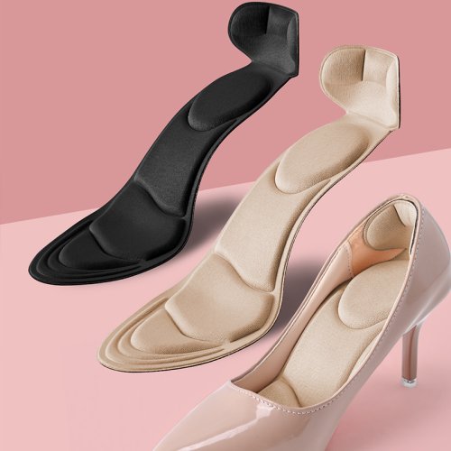 Afbeelding van Traagschuim Inlegzolen Dames Schoenen met hoge hakken Inlegzolen Antislip Cutable Binnenzool Comfort Ademend Hielbescherming Massage Schoenpads