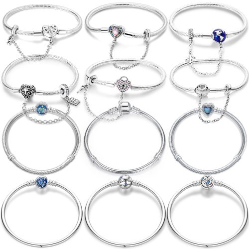 Image de Bracelet Argent 925 - Amour Éternel & Symboles du Cœur