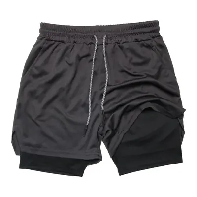 Image de Short Fitness Homme 2 en 1 - Séchage Rapide & Confort