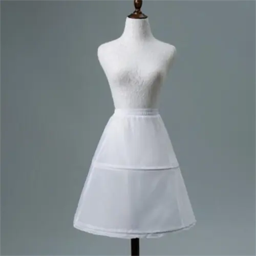 Image de Jupon à Fleurs pour Filles - Crinoline Blanche 35-75 cm