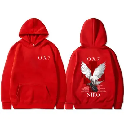 Image de Sweat à Capuche Graphique Rappeur Niro Ox7