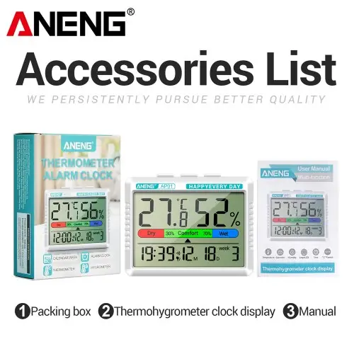 Image de Thermomètre Hygromètre Portable - Mesure Précise Température & Humidité