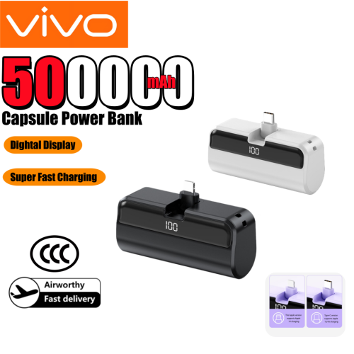 Image of 50000mAh Capsule Power Bank Portable External Battery with Super Fast Charging for iPhone, Huawei, Samsung and Other Smartphones