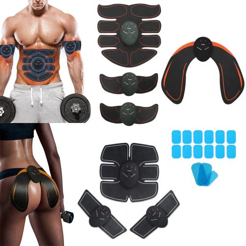 Zdjęcie EMS stymulator mięśni brzucha Hip Trainer elektryczny stymulator domowa siłownia wzmacniacz mięśni masażer wyszczuplający
